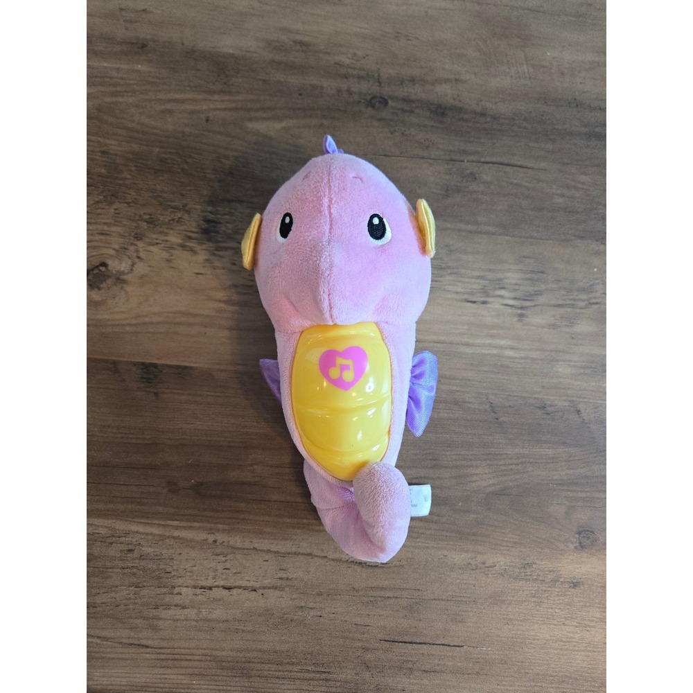 Fisher-Price Ocean Wonders Soothe and Glow Seahorse Pink Musical Plush 2012